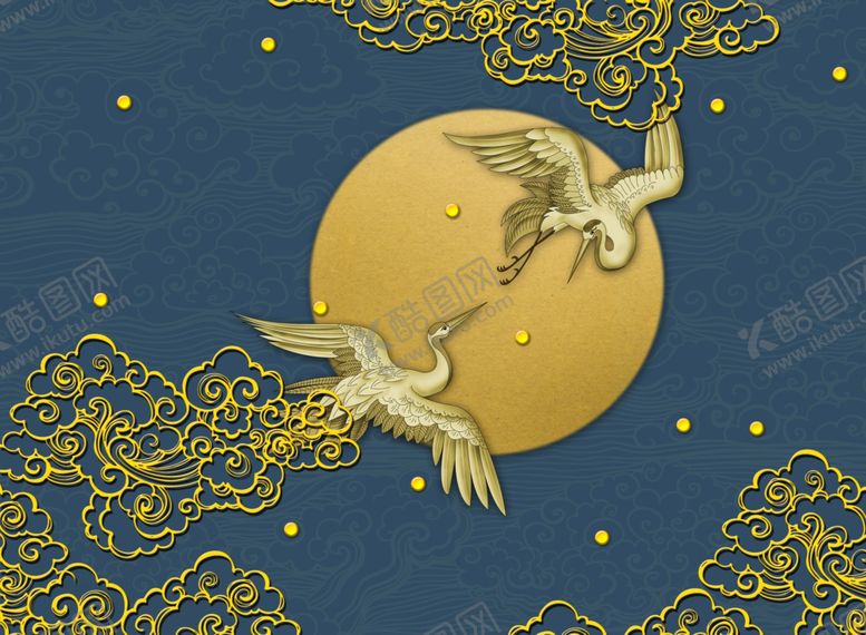 编号：76269505130943146529【酷图网】源文件下载-工笔花鸟背景墙装饰画