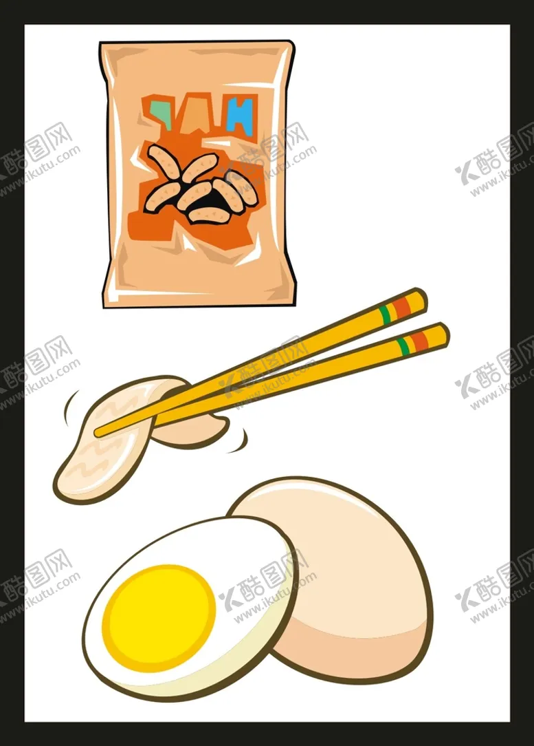 编号：22337110230053137625【酷图网】源文件下载-手绘卡通美食 