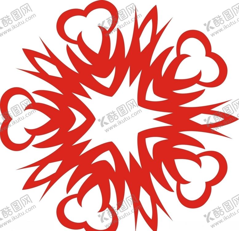 编号：46125305040115247128【酷图网】源文件下载-六角剪花窗花纸图案背景元素