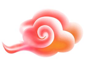彩色祥云元素