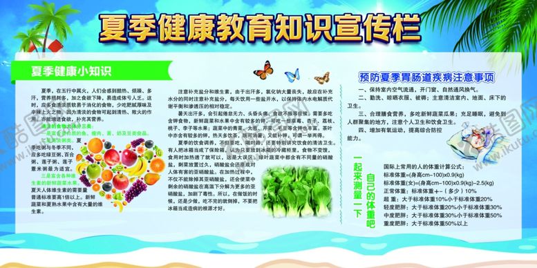 编号：25926405121402234897【酷图网】源文件下载-夏季健康教育