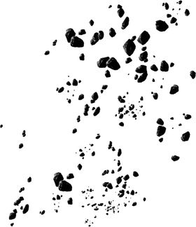卡通石头透明底免扣