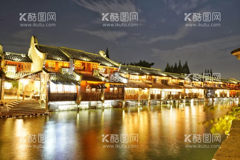 编号：15534312191305593490【酷图网】源文件下载-乌镇夜景