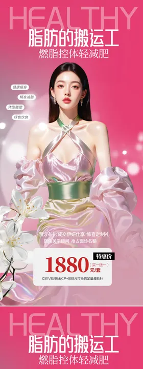 医美整形手臂吸脂海报