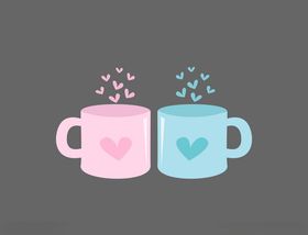 矢量茶杯