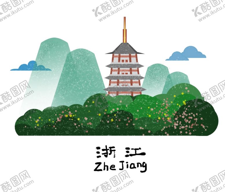 编号：99869004272355277277【酷图网】源文件下载-手绘城市城市地标