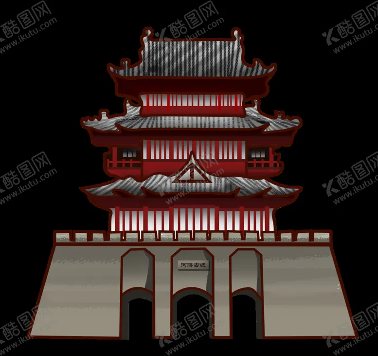 编号：08451210050727230435【酷图网】源文件下载-河洛古城