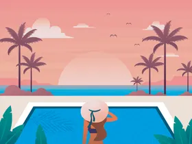 夏日清凉肌理背景阳光背景时尚背景炫酷背景