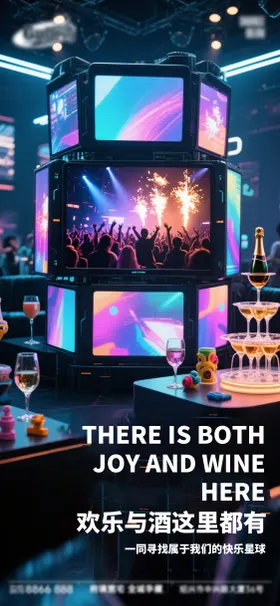 酒吧日常活动宣传创意海报