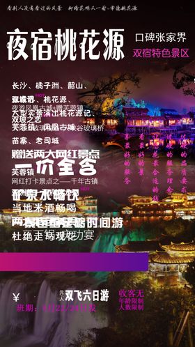 夜宿桃花源