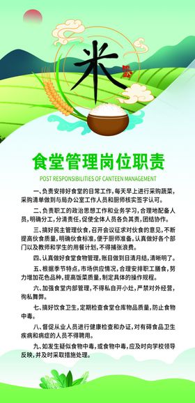 食堂管理岗位职责