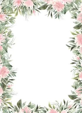 手绘花卉婚礼艺插清新朵语