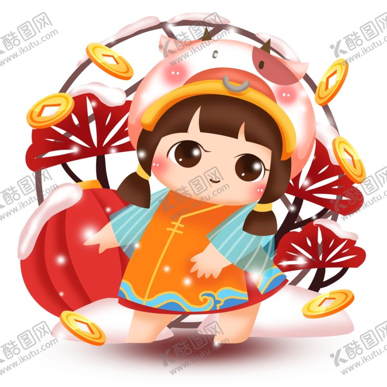 编号：66328405101021202158【酷图网】源文件下载-2021金牛送福牛年