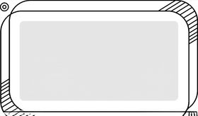 白色蓝底简约海报边框