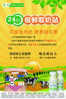 鲜奶冰激凌新品上市海报展板