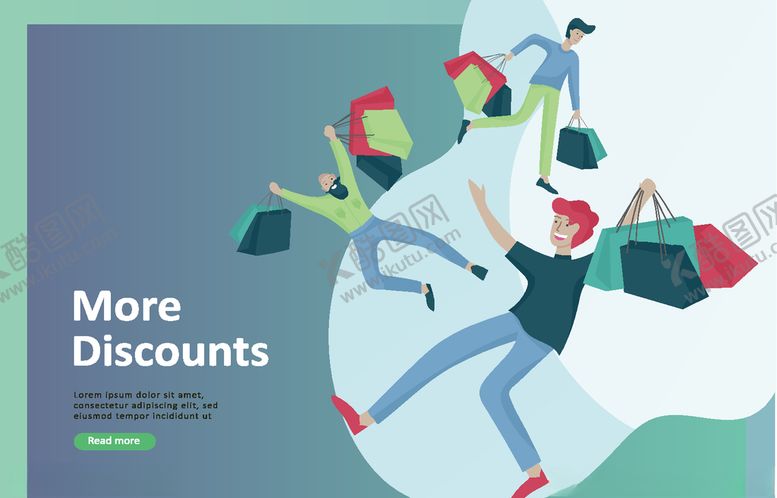 编号：17729809251542453067【酷图网】源文件下载-手绘购物插画