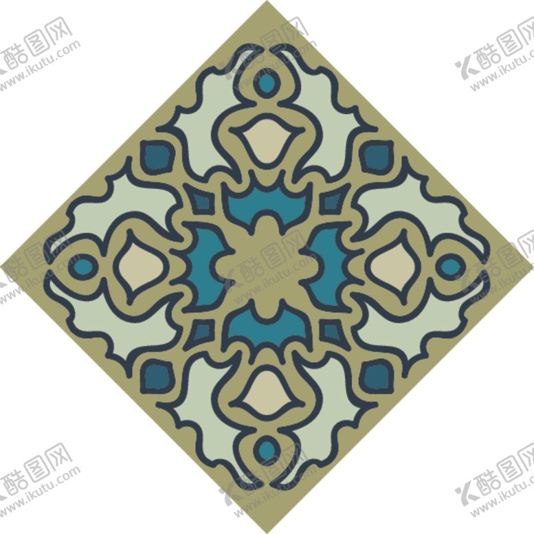 编号：14702510301911026350【酷图网】源文件下载-古典少数民族花纹底纹矢量