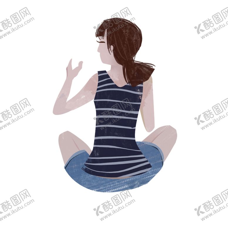 编号：47176105051658078686【酷图网】源文件下载-手绘女孩