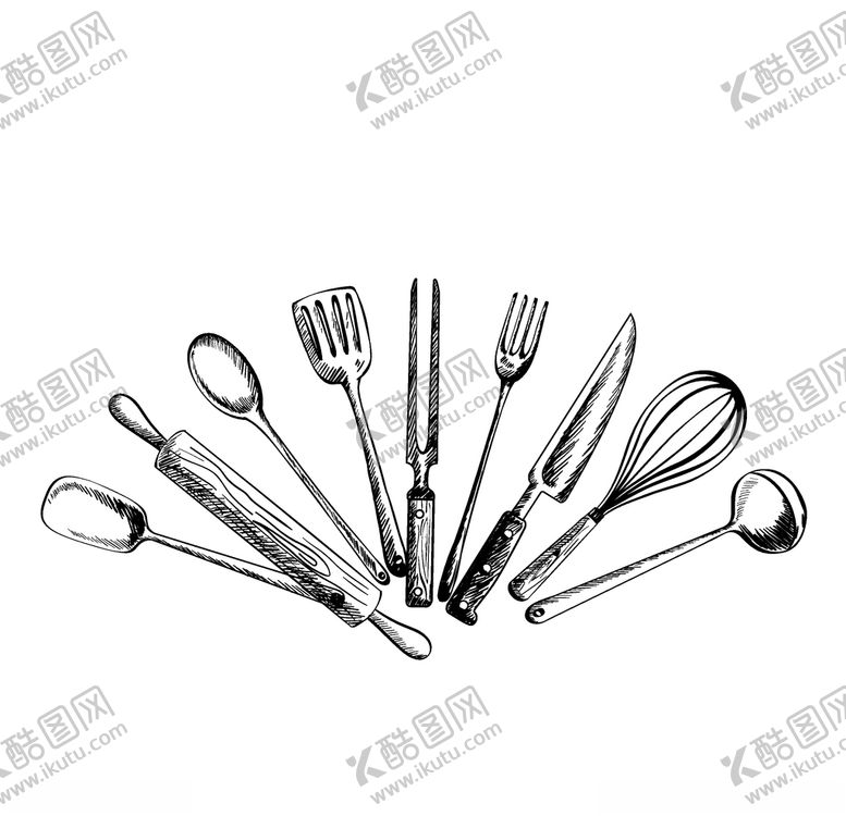 编号：91801809111350121084【酷图网】源文件下载-刀叉