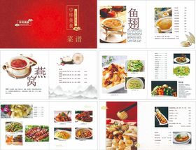 美食菜谱宣传画册设计展示