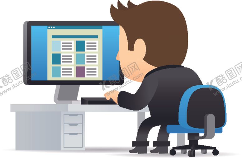 编号：56317509142326439578【酷图网】源文件下载-卡通商务男性