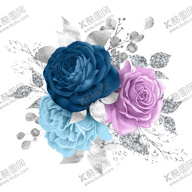 编号：92468410022203426987【酷图网】源文件下载-水彩花