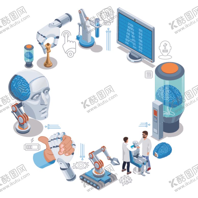 编号：81159203151502224481【酷图网】源文件下载-等距人工智能圆形组合