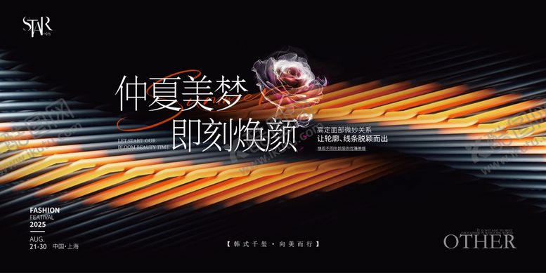 编号：91720410020510553244【酷图网】源文件下载-医美璀璨周年轻奢主视觉