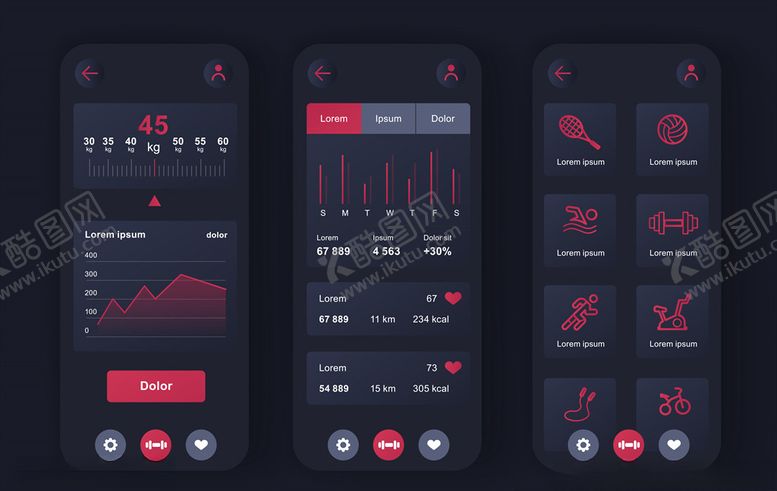 编号：87764609302111292925【酷图网】源文件下载-手机UI界面