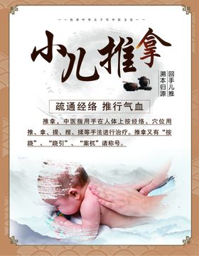 中医小儿推拿宣传展板