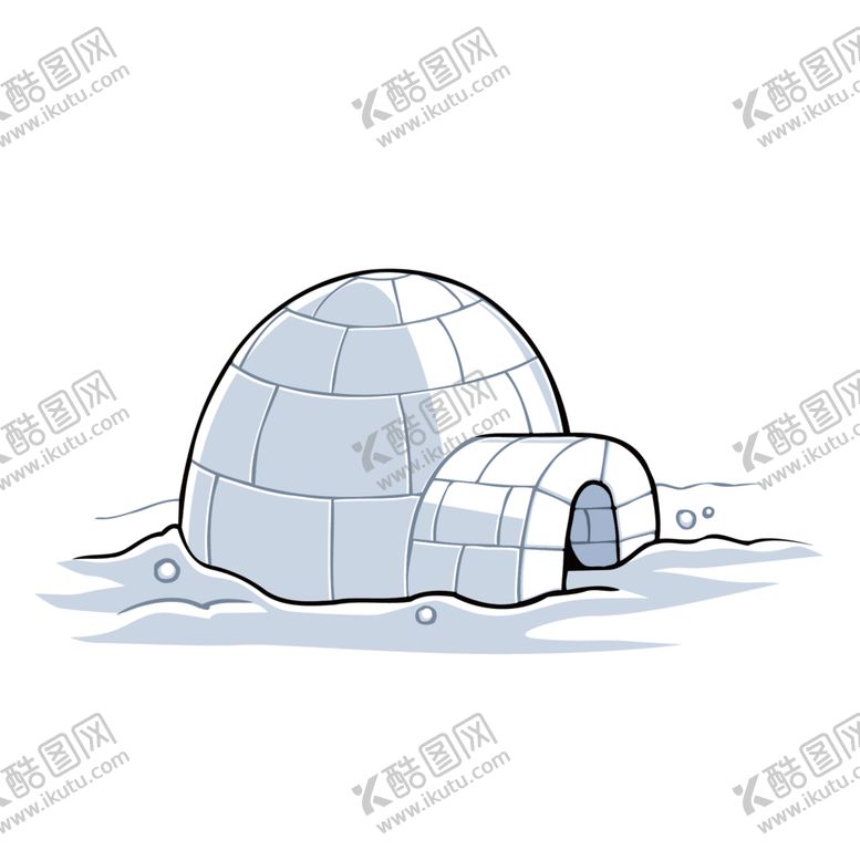 编号：47117007091442597273【酷图网】源文件下载-冰窖冰屋插画卡通素材