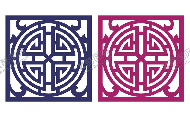 编号：07931809131645217548【酷图网】源文件下载-中式边框设计元素PSD分层素材