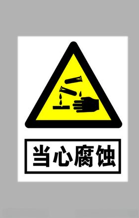 当心腐蚀标志