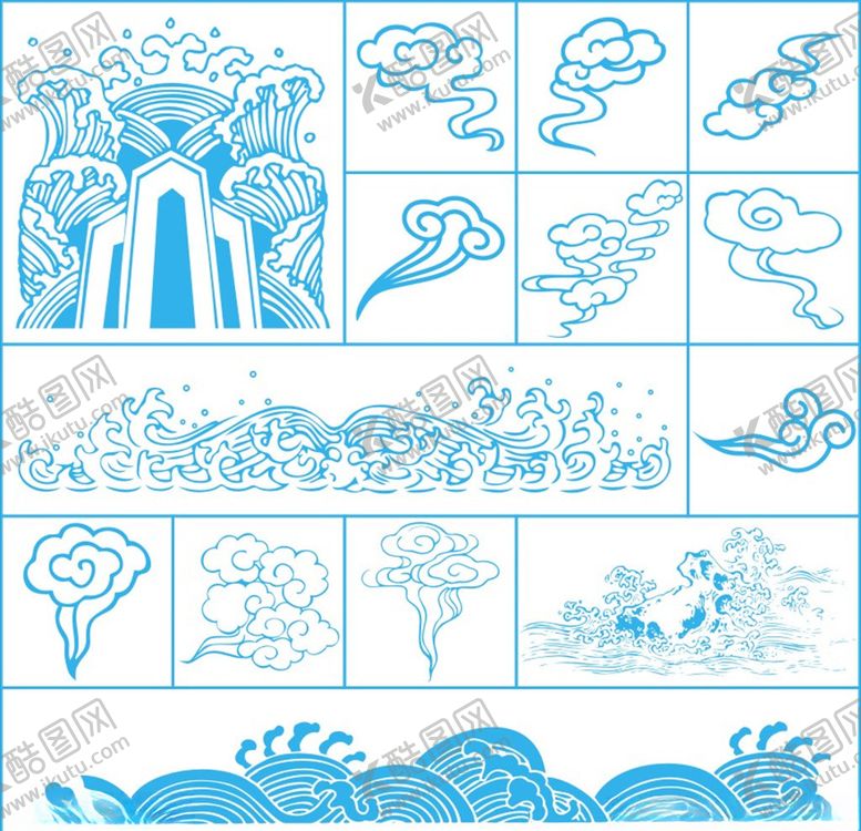 编号：26353010041529018097【酷图网】源文件下载-古典云纹祥云