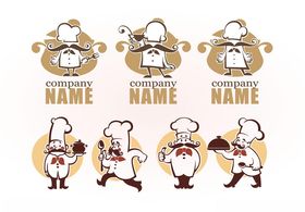 厨师卡通形象设计素材