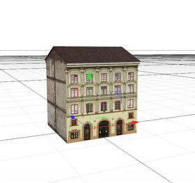 C4D模型建筑物