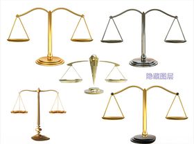 诚信315金属质感天平3D立体