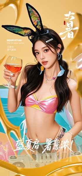 酒吧大暑海报