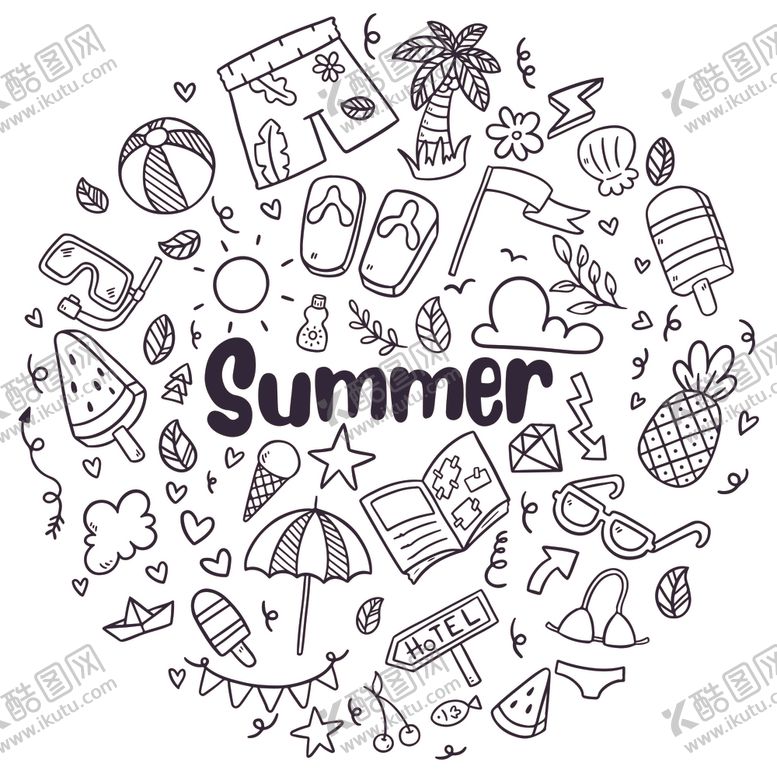 编号：29630509281211449331【酷图网】源文件下载-涂鸦花纹