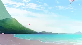 小清新简约创意海报图片女孩森系插画梦中世界