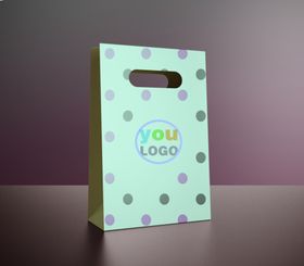 小清新圆点手提袋样机