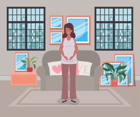 人物夫妻生活插画