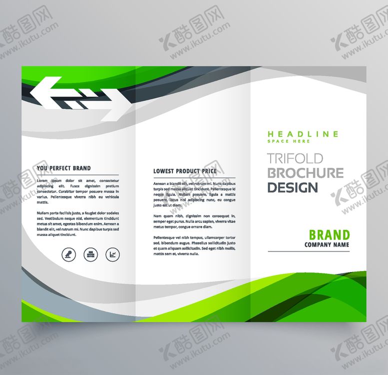 编号：53967710220751563953【酷图网】源文件下载-三折页内页背景