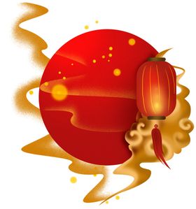 祥云 灯笼 花纹