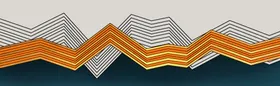 抽象几何装饰画3D挂走廊