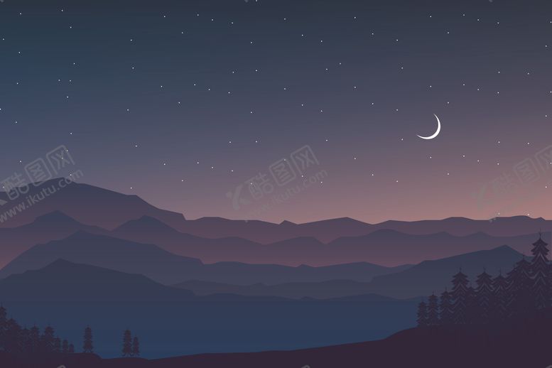 编号：98496209141014261456【酷图网】源文件下载-自然风光插画