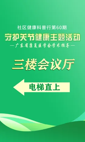 指引牌海报背景海报设计红色科技守护健康