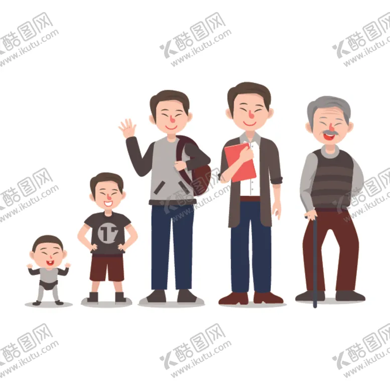编号：98495407010922029799【酷图网】源文件下载-扁平人物插画