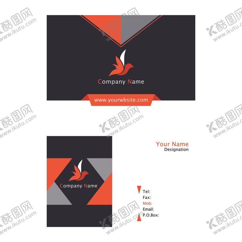 编号：30210609280244067816【酷图网】源文件下载-矢量名片模板