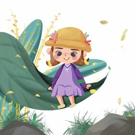 惊蛰绿色小树元素小树素材